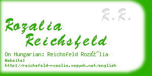 rozalia reichsfeld business card